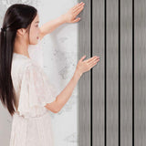 Maxbell Wall Panels Background Decoration Peel and Stick for Office Playroom Bedroom 3m Gray