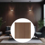 Maxbell Wall Panels Background Decoration Peel and Stick for Office Playroom Bedroom 3m Brown