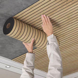 Maxbell Wall Panels Background Decoration Peel and Stick for Office Playroom Bedroom 3m Brown