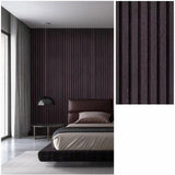Maxbell Wall Panels Background Decoration Peel and Stick for Office Playroom Bedroom 3m Dark Brown
