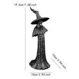 Maxbell Witch Statue Gothic Collection Halloween Decoration for Entrance Mantel Home