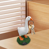 Maxbell Magnetic Duck Key Holder Funny Aesthetic Home Decor Statue for Enterway Desk