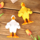 Maxbell Muscle Duck Key Hook Versatile Cute Key Holder for Countertop Entrance Porch