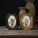 Maxbell Vintage Picture Frame Retro Photo Gallery Art for Wall Hanging Table Hallway Gold
