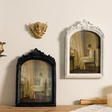 Maxbell Photo Frame Resin Ornament Tabletop Wall Hanging 15*20cm for Hallway Wedding Black