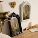 Maxbell Photo Frame Resin Ornament Tabletop Wall Hanging 15*20cm for Hallway Wedding Black