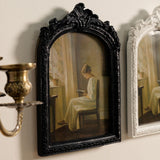 Maxbell Photo Frame Resin Ornament Tabletop Wall Hanging 15*20cm for Hallway Wedding Black
