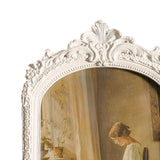Maxbell Photo Frame Resin Ornament Tabletop Wall Hanging 15*20cm for Hallway Wedding White