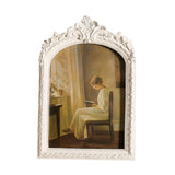 Maxbell Photo Frame Resin Ornament Tabletop Wall Hanging 15*20cm for Hallway Wedding White