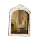 Maxbell Photo Frame Resin Ornament Tabletop Wall Hanging 15*20cm for Hallway Wedding White