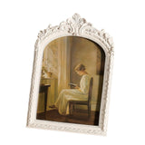 Maxbell Photo Frame Resin Ornament Tabletop Wall Hanging 15*20cm for Hallway Wedding White