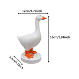 Maxbell Goose Statue Gifts Decorative Magnetic Goose Key Holder for Key Storage Desk Orange