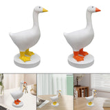 Maxbell Goose Statue Gifts Decorative Magnetic Goose Key Holder for Key Storage Desk Orange