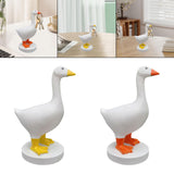 Maxbell Goose Statue Gifts Decorative Magnetic Goose Key Holder for Key Storage Desk Orange