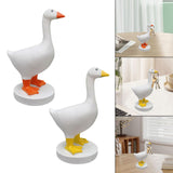 Maxbell Goose Statue Gifts Decorative Magnetic Goose Key Holder for Key Storage Desk Orange