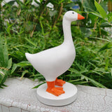 Maxbell Goose Statue Gifts Decorative Magnetic Goose Key Holder for Key Storage Desk Orange