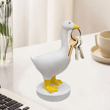 Maxbell Goose Statue Gifts Decorative Magnetic Goose Key Holder for Key Storage Desk Yellow