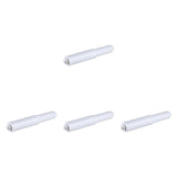 Maxbell 4x Toilet Paper Holder Spring Loaded Roller Utility Flexible Replacement Rod White