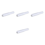 Maxbell 4x Toilet Paper Holder Spring Loaded Roller Utility Flexible Replacement Rod White