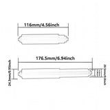 Maxbell 4x Toilet Paper Holder Spring Loaded Roller Utility Flexible Replacement Rod White