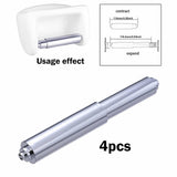 Maxbell 4x Toilet Paper Holder Spring Loaded Roller Utility Flexible Replacement Rod Sliver