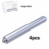 Maxbell 4x Toilet Paper Holder Spring Loaded Roller Utility Flexible Replacement Rod Sliver