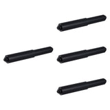 Maxbell 4x Toilet Paper Holder Spring Loaded Roller Utility Flexible Replacement Rod Black
