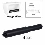Maxbell 4x Toilet Paper Holder Spring Loaded Roller Utility Flexible Replacement Rod Black