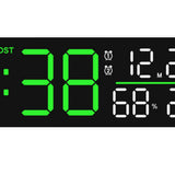 Maxbell Digital Alarm Clock Modern Digital Clock for Dining Room Classroom Farmhouse Green