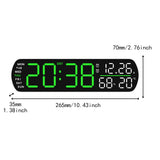 Maxbell Digital Alarm Clock Modern Digital Clock for Dining Room Classroom Farmhouse Green
