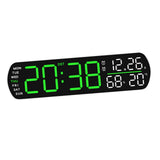 Maxbell Digital Alarm Clock Modern Digital Clock for Dining Room Classroom Farmhouse Green