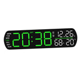 Maxbell Digital Alarm Clock Modern Digital Clock for Dining Room Classroom Farmhouse Green