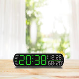 Maxbell Digital Alarm Clock Modern Digital Clock for Dining Room Classroom Farmhouse Green