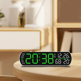 Maxbell Digital Alarm Clock Modern Digital Clock for Dining Room Classroom Farmhouse Green