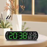 Maxbell Digital Alarm Clock Modern Digital Clock for Dining Room Classroom Farmhouse Green