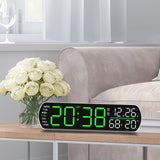 Maxbell Digital Alarm Clock Modern Digital Clock for Dining Room Classroom Farmhouse Green