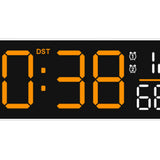 Maxbell Digital Alarm Clock Modern Digital Clock for Dining Room Classroom Farmhouse Yellow