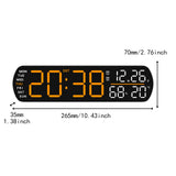 Maxbell Digital Alarm Clock Modern Digital Clock for Dining Room Classroom Farmhouse Yellow