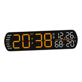 Maxbell Digital Alarm Clock Modern Digital Clock for Dining Room Classroom Farmhouse Yellow