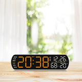 Maxbell Digital Alarm Clock Modern Digital Clock for Dining Room Classroom Farmhouse Yellow