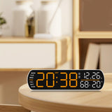 Maxbell Digital Alarm Clock Modern Digital Clock for Dining Room Classroom Farmhouse Yellow