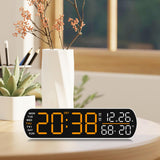 Maxbell Digital Alarm Clock Modern Digital Clock for Dining Room Classroom Farmhouse Yellow
