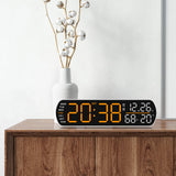 Maxbell Digital Alarm Clock Modern Digital Clock for Dining Room Classroom Farmhouse Yellow