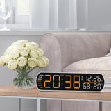 Maxbell Digital Alarm Clock Modern Digital Clock for Dining Room Classroom Farmhouse Yellow