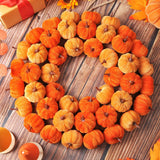 Maxbell Front Door Fall Harvest Wreath 40cm Garland for Festival Farmhouse Halloween