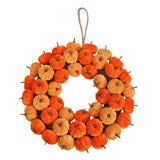 Maxbell Front Door Fall Harvest Wreath 40cm Garland for Festival Farmhouse Halloween