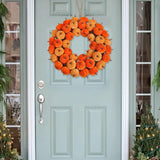 Maxbell Front Door Fall Harvest Wreath 40cm Garland for Festival Farmhouse Halloween