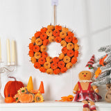 Maxbell Front Door Fall Harvest Wreath 40cm Garland for Festival Farmhouse Halloween