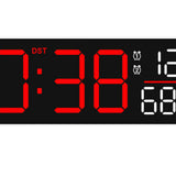 Maxbell Digital Alarm Clock Modern Digital Clock for Dining Room Classroom Farmhouse Red