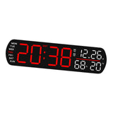 Maxbell Digital Alarm Clock Modern Digital Clock for Dining Room Classroom Farmhouse Red